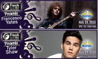 Francesco Yates & Tyler Shaw at Peterborough Musicfest